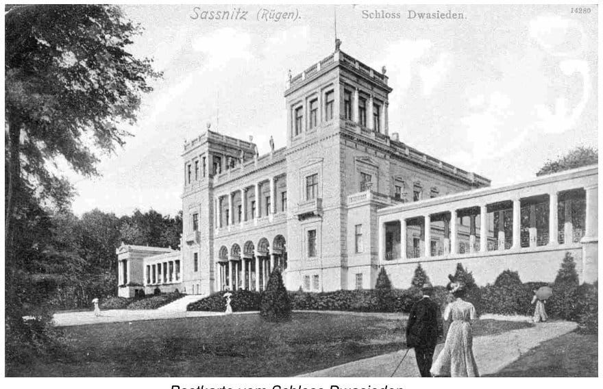 Postkarte vom Schloss Dwasieden – Quelle: Ralf Lindemann