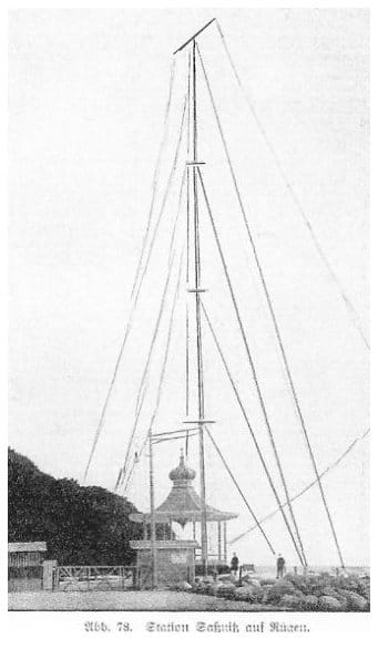 Abb. 78. Station Saßnitz auf Rügen (Funkstation, aus „Die neuesten Erfindungen“, 1905)